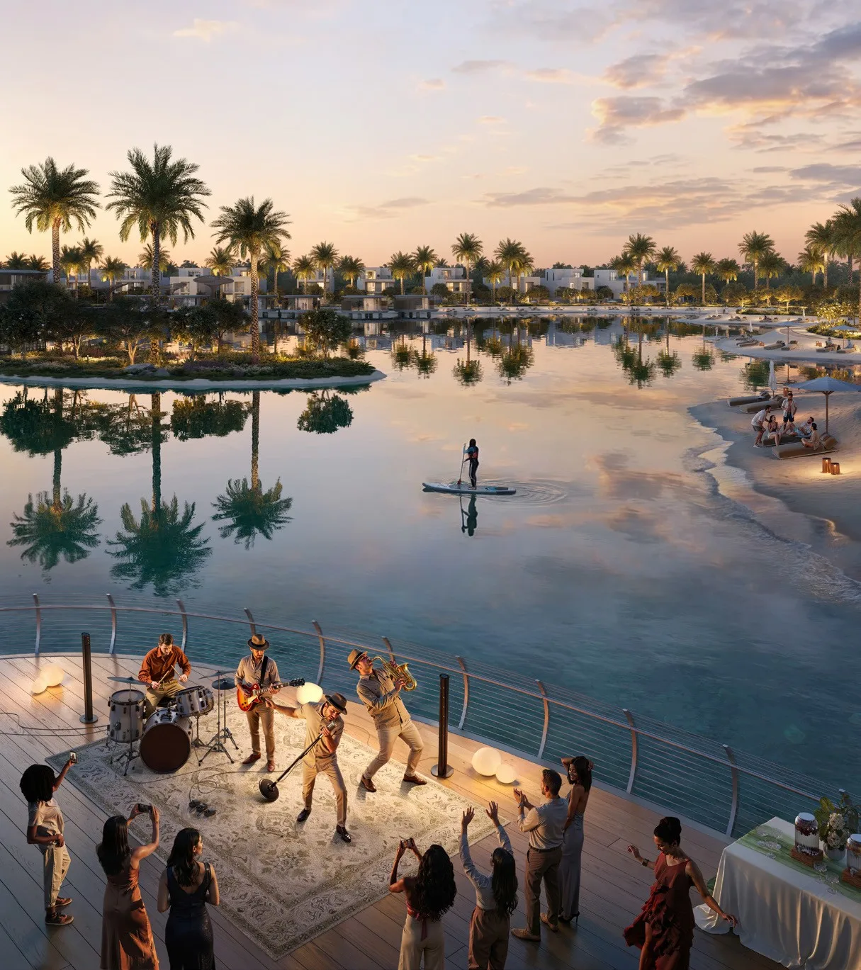 Lunaya's water-led community landscape