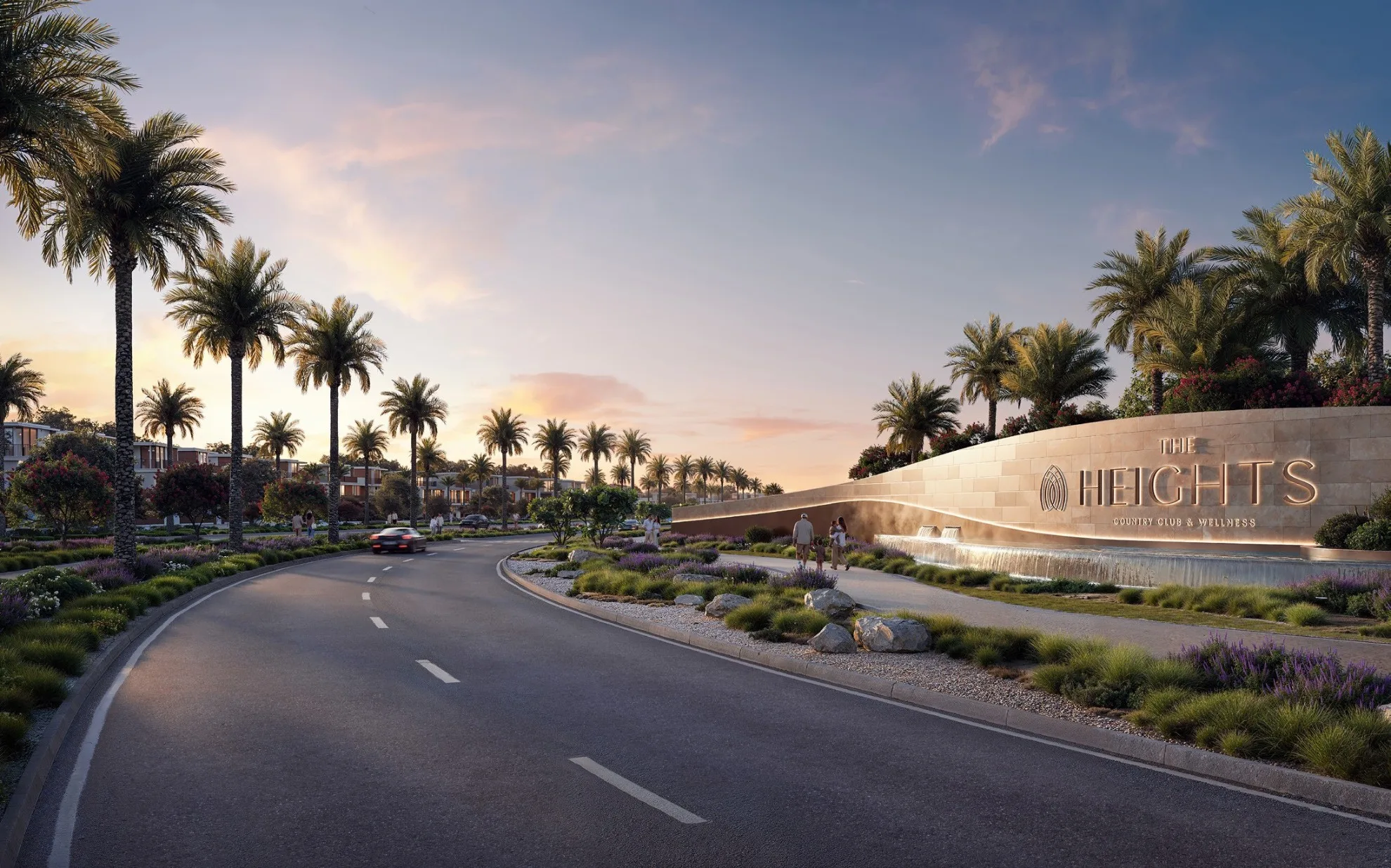 Lunaya lagoon landscape and residences